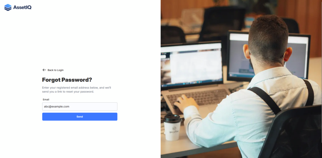 Reset your AssetIQ password image